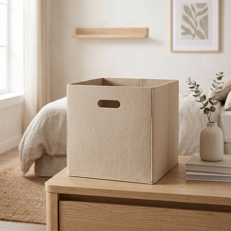 Collapsible Felt Storage Basket