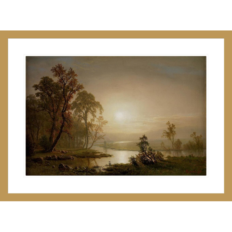 «Across the Prairie» par Albert Bierstadt - Impression numérique sur toile, H 21,7 po x l 29,5 po