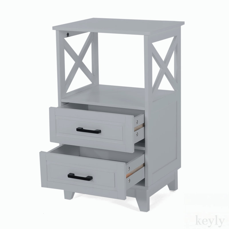 Cherico Bathroom Cabinet, Gray