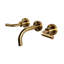 Cigno Wall Mounted Bathroom Faucet with Drain Assembly-54347759