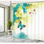 Ensemble de rideau de douche floral et crochets-44247689-94822031