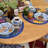 6 Round Placemats Pré Fleuri Prussian Blue