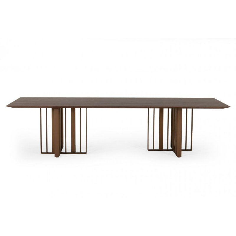 Metal Base Dining Table