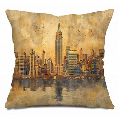 Coussin en coton réversible