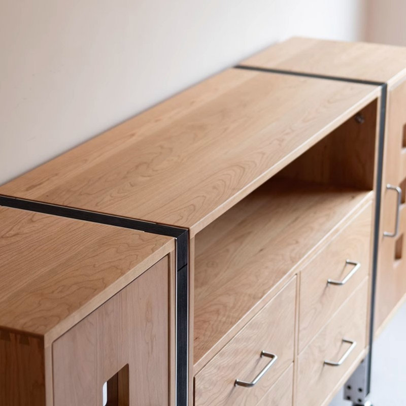 High-End Multi-Functional Retro Sideboard