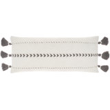 Tassels Cotton Reversible Throw Pillow