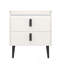 Table de chevet avec 2 tiroirs, table de chevet avec plateau en marbre, table d'appoint moderne-288440564