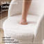 Fauteuil demi-tonneau avec rangement à plateau rabattable-409842322