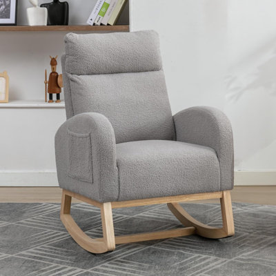Nursing Rocking Chairs for Adults, Teddy Nursery Rocking Chair for Mum