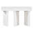 Space-saving Geometric Solid Mdf Entryway Table, Stylish White Hallway Solution
