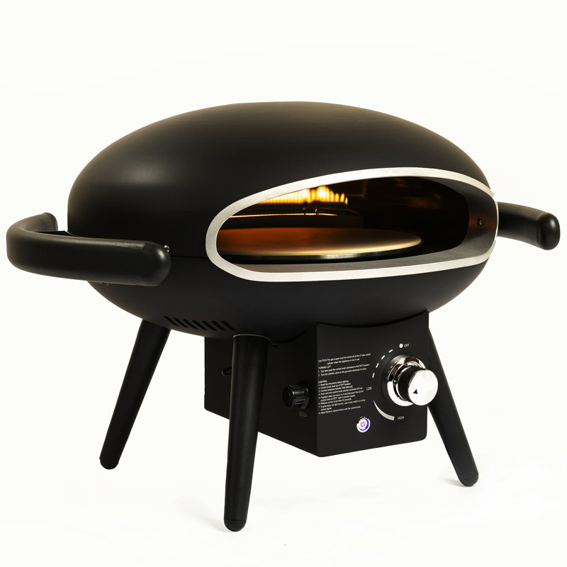 Four à pizza au propane pour l'extérieur avec allumage électrique: tuyau à gaz portatif de 12 pouces et appareil de chauffage: propane, chauffage rapide
