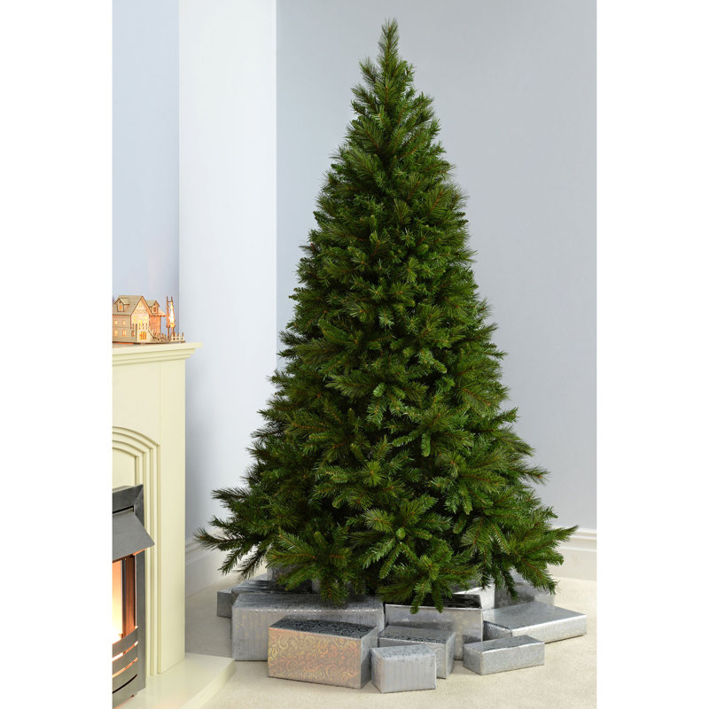 Victorian Artificial Pine Christmas Tree, 6.96ft H x 4.53ft W x 4.53ft D