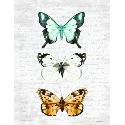 Butterfly Trio - reproduction sur toile