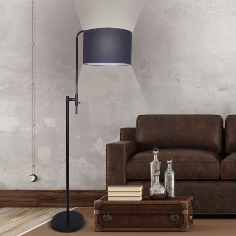 Rason 65'' Powder Coated Swing Arm Floor Lamp Set