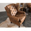 Oakside Faux Leather Wingback Chair