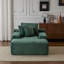 Chaise longue moderne en fausse fourrure à rayures - Fauteuil d'appoint ergonomique sans assemblage