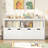 Bayze Bookcase with Removable Drawers, White-1057953803