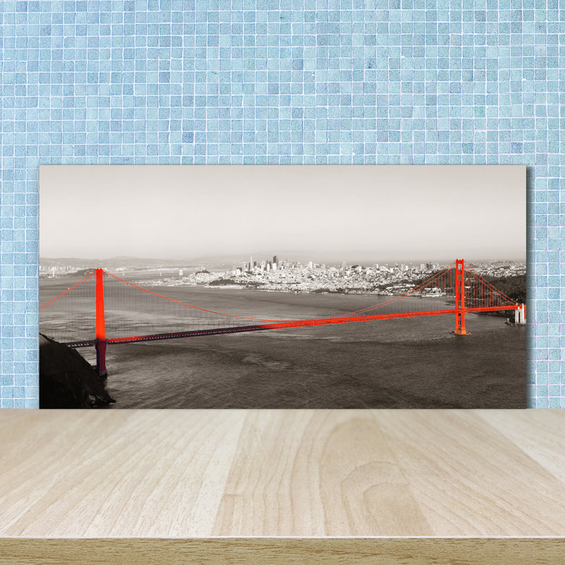 Aleksy 50cm W x 100cm L Glass Peel and Stick Panel