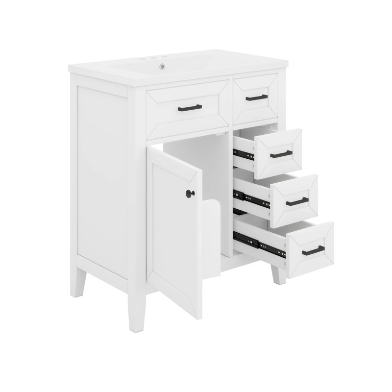 Meuble-lavabo élégant avec lavabo 30 po