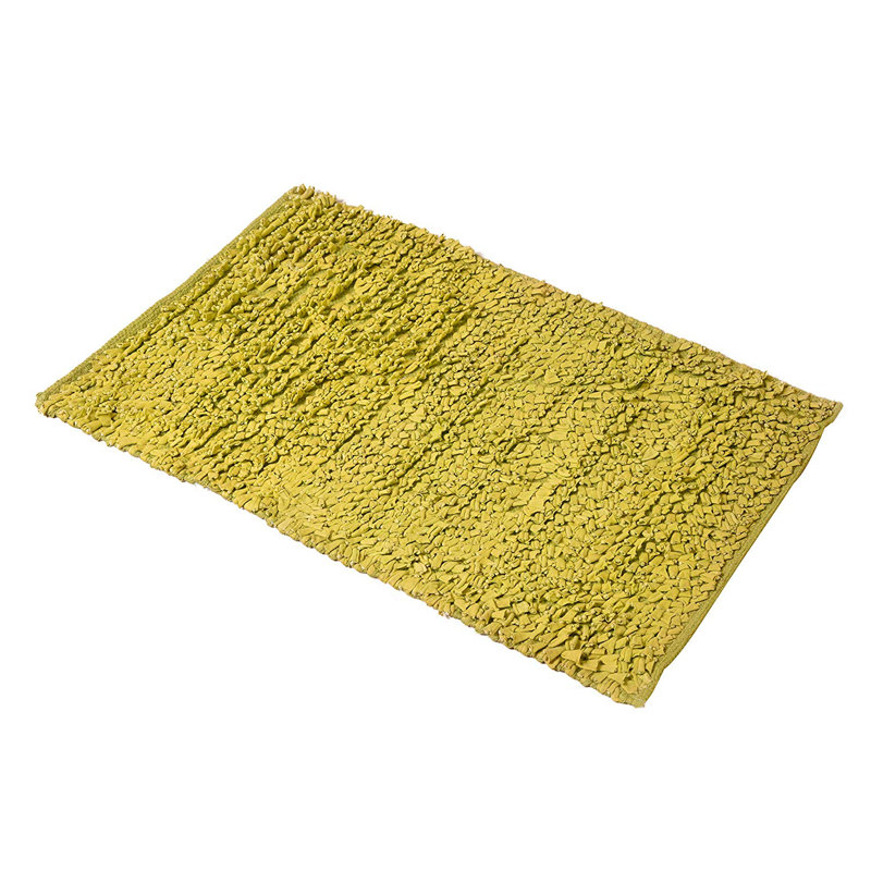 Poils longs de bureau à domicile doux décoration 36 po x 24 po tapis de porte à l’intérieur seulement Mabini, Jaune