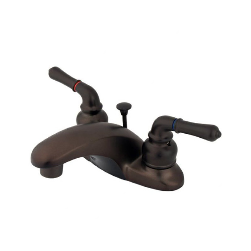 Magellan Centerset Bathroom Faucet with Drain Assembly, Oil Rubbed Bronze, With Pop Up Drain