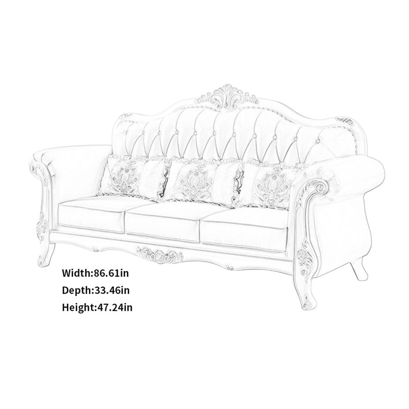 Modern Simple Creative Sofa, Light Blue, White