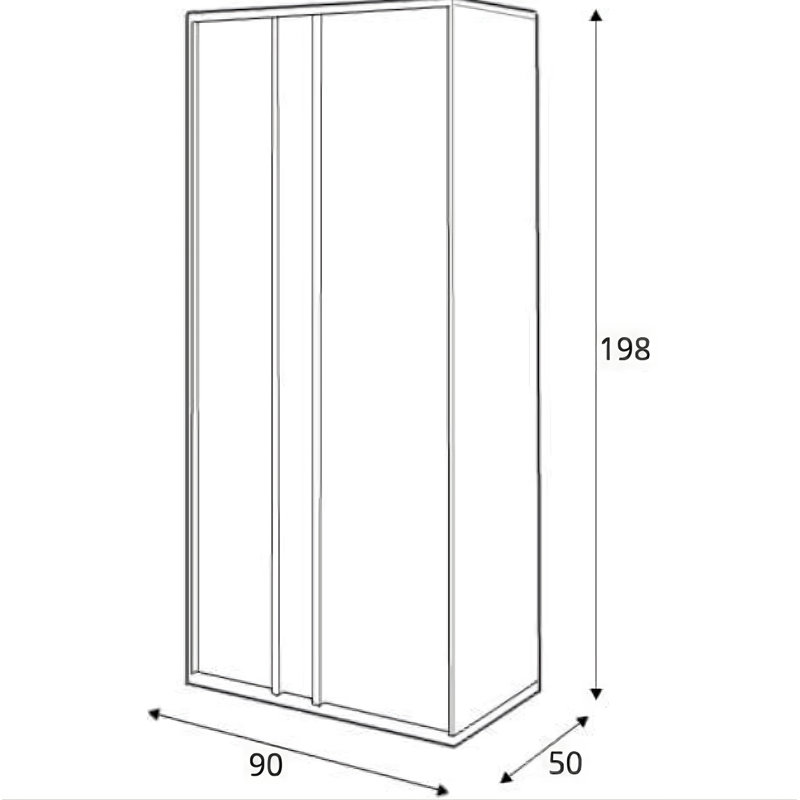 Stancil 2 Door Manufactured Wood Wardrobe