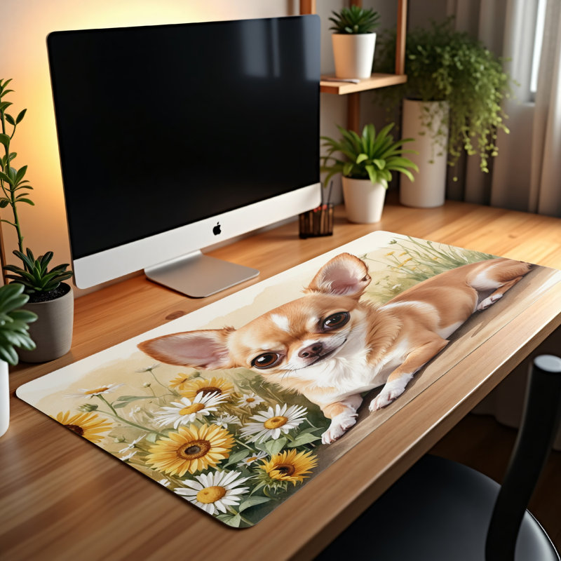 Polyester Desk Pad, 14.4x12.1
