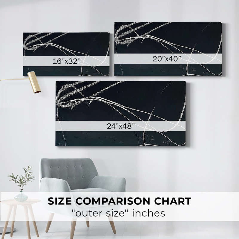 Abstrait, série DC DCX-III, toile tendue avec châssis, prête à être accrochée, H 21 po x l 41 po, Doré