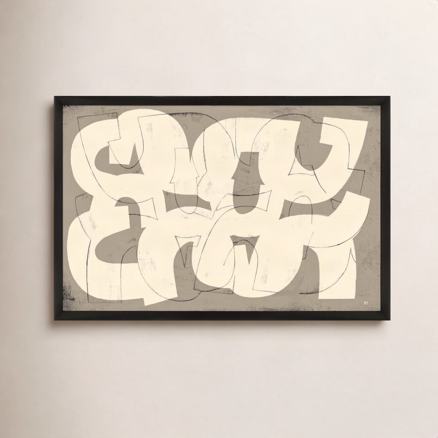 Drawing By StudioM by StudioM, 21" H x 30" W x 1.25" D, Black Framed Paper