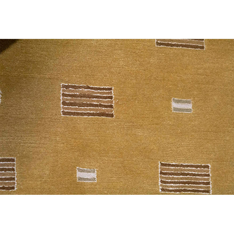 Hand-Knotted High-Quality Gold Area Rug