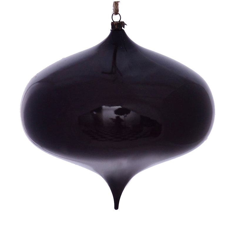 Ornement de Noël oignon grain de bois, Prune