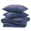 Classic Stripe Microfiber Duvet Set, 4-Piece With Fitted Sheet & Pillowcases-116743307-116743319