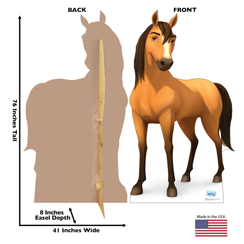 76'' Life-Size Spirit Riding Free Cardboard Cutout Standee