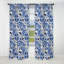 Cobalt Frwork Victorian Motif I - Rideau damassé - Rideau occultant damassé - 1 panneaux-107534918