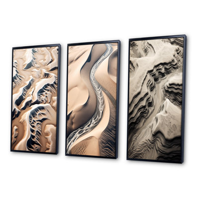 «Eernal Dunes Desert Rivers», 3 pièces