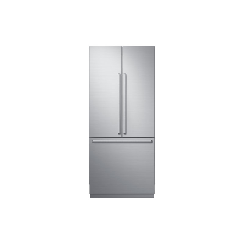 36' Built-In French Door Refrigerator, Panel Ready with SteelCool 