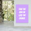 «Take The Ris Quote», impression d'art moderne minimaliste abstrait lavande-129899674