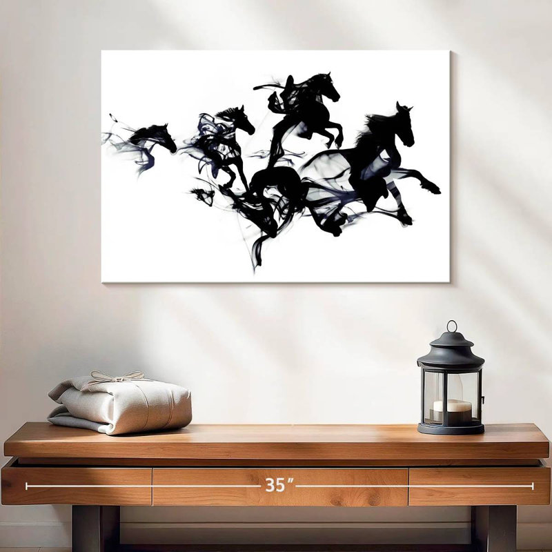 Black Horses, 16" H x 24" W