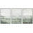 Minimal Landscape "Sage Green Modern Organic Artwork, Simple Abstract Bedroom Wall Pictures, Large Framed Canvas Giclee Print 3 Pieces Wall Art Set"   16x24x3 pcs, 24x36x3 pcs-91874883-91874882