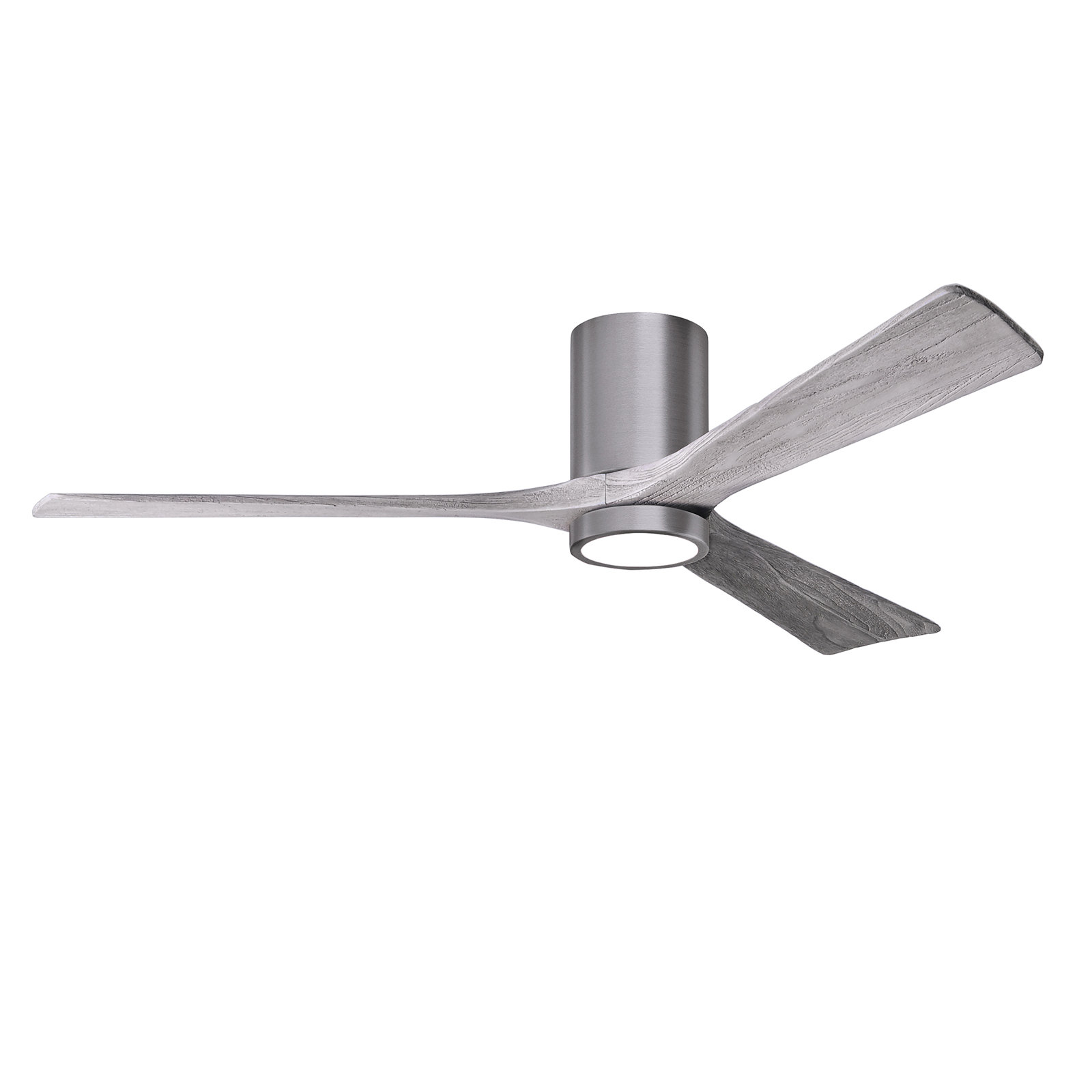 Olivier 3 Blade Ceiling Fan with LED Light Kit, Barn Wood Tone, Brushed Pewter, 60"