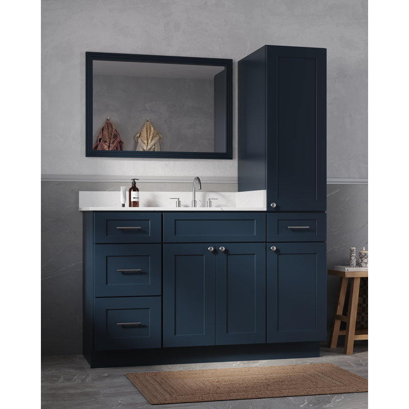 Meuble-lavabo simple 54 po Disar, Bleu