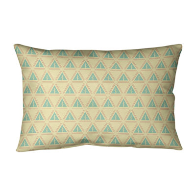 Theo Nath Minimalist Trees Faux Leather Lumbar Pillow