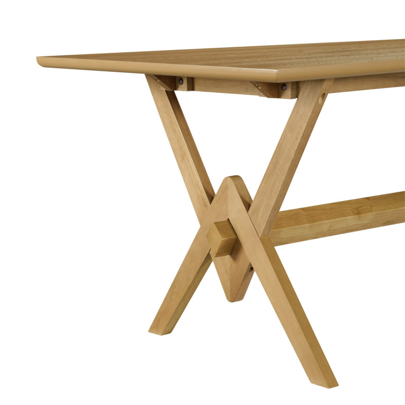 63" Double V Dining Table, Natural