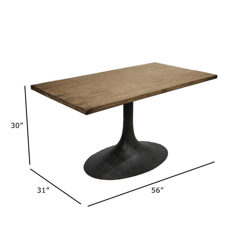 Table de salle à manger Emmalyn, Antique naturel