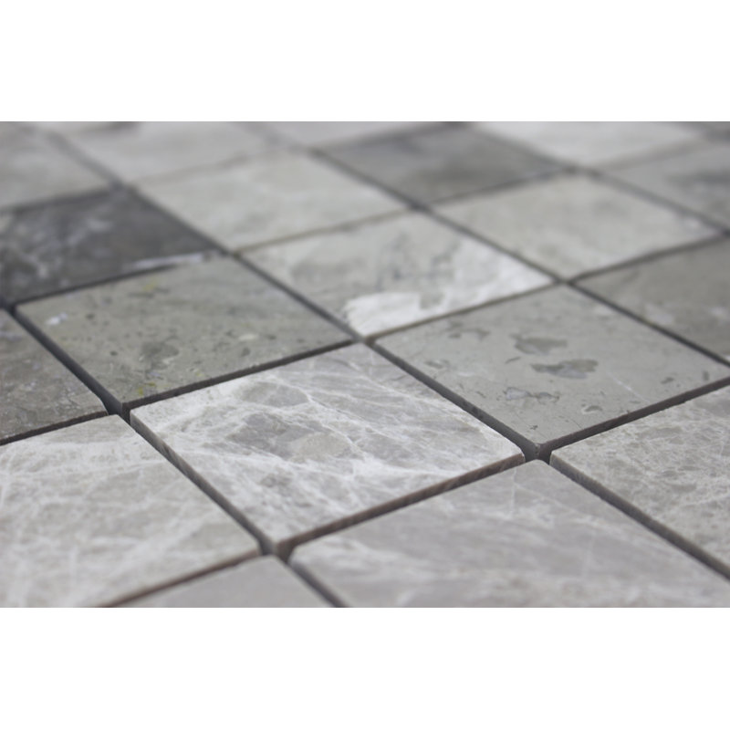 2" x 2" Marble Grid Mosaic Wall Tile