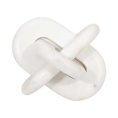 Emilien 6" W Modern Marble Knot Sculpture