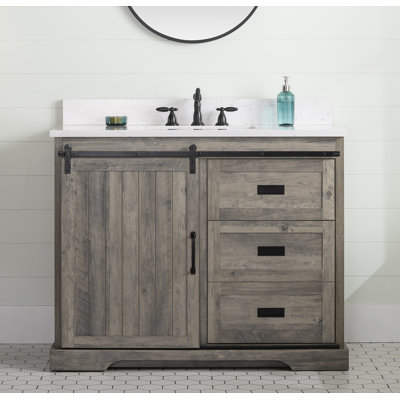 Cayden 42'' Single Bathroom Vanity with Top