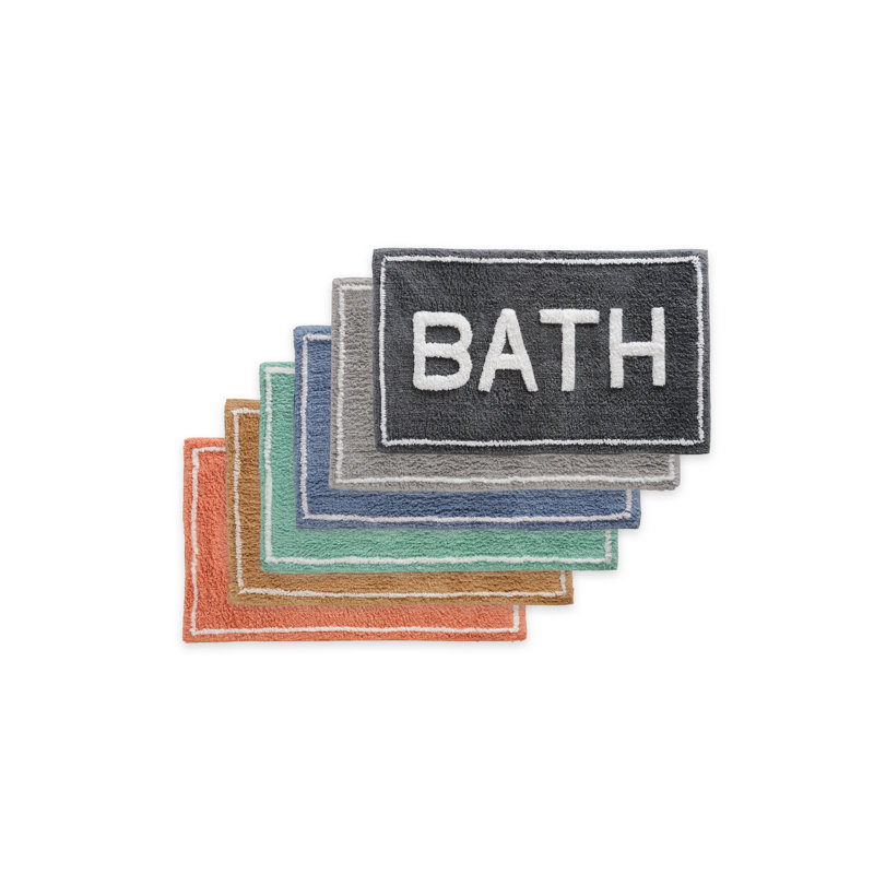 Ensemble de tapis pour salle de bain 2 pièces avec envers en latex St Mary's, Gris