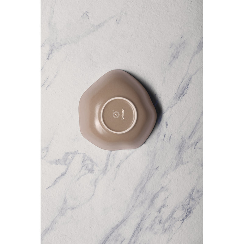 Bol empilable en porcelaine de qualité supérieure MOHENJODARO | Forme inégale, | Va au micro-ondes et au lave-vaisselle, 5.5"